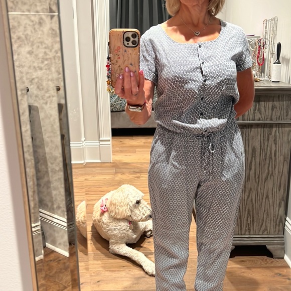 Lands End jumper with drawstring waist size 8 - Picture 1 of 5